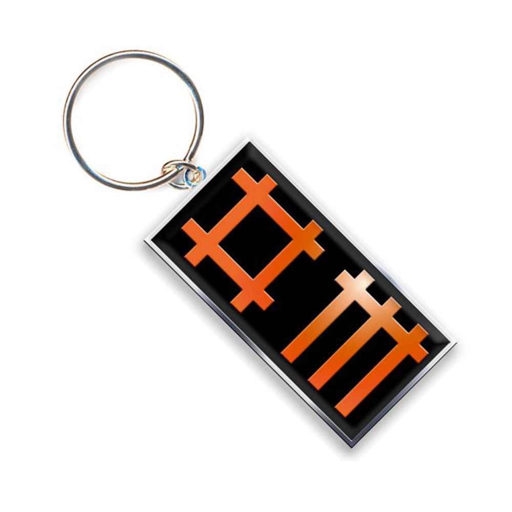 Depeche Mode - Logo Schlüsselring - Schwarz/Orange